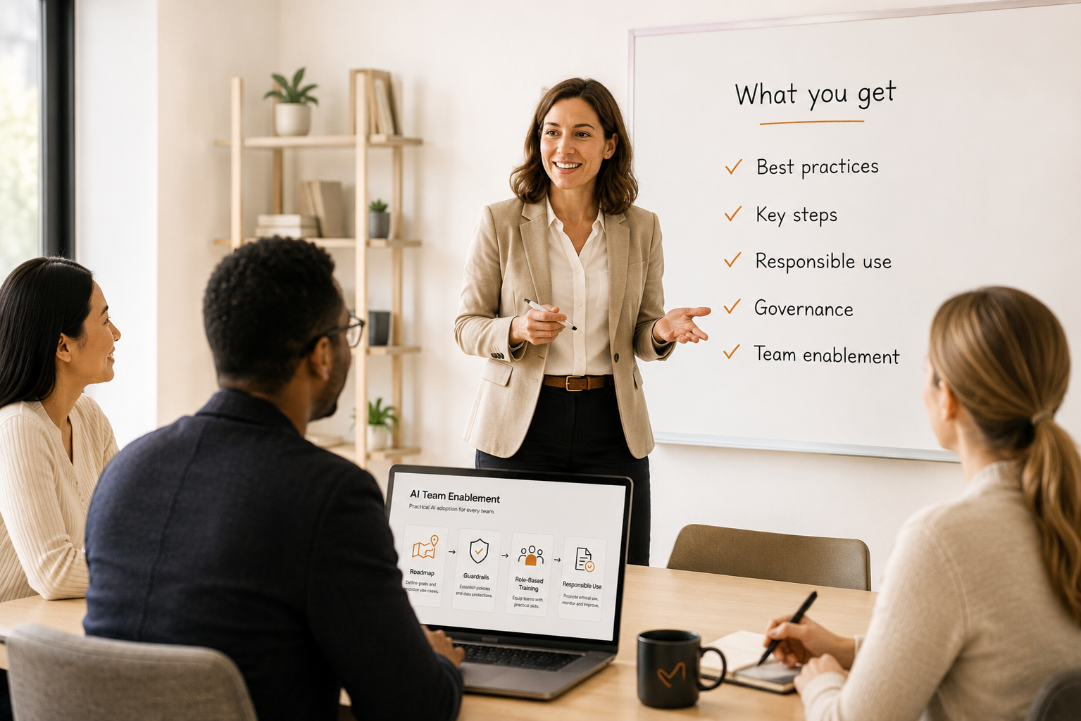 AI Team Enablement training session with a team learning responsible AI practices